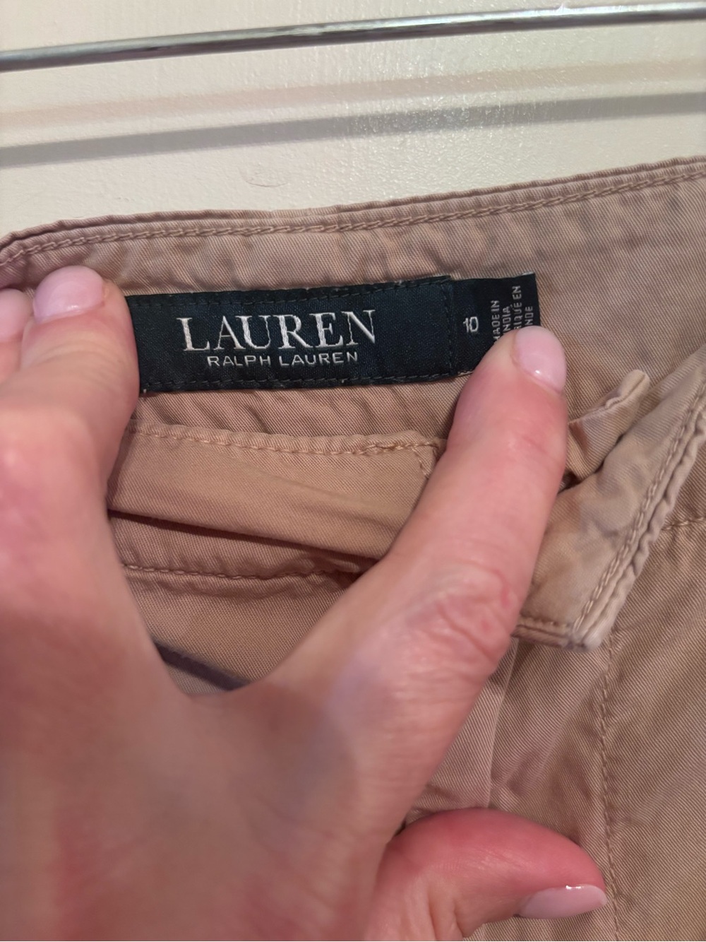 Ralph Lauren Tan Cropped Ankle Pants - Picture 3 of 4